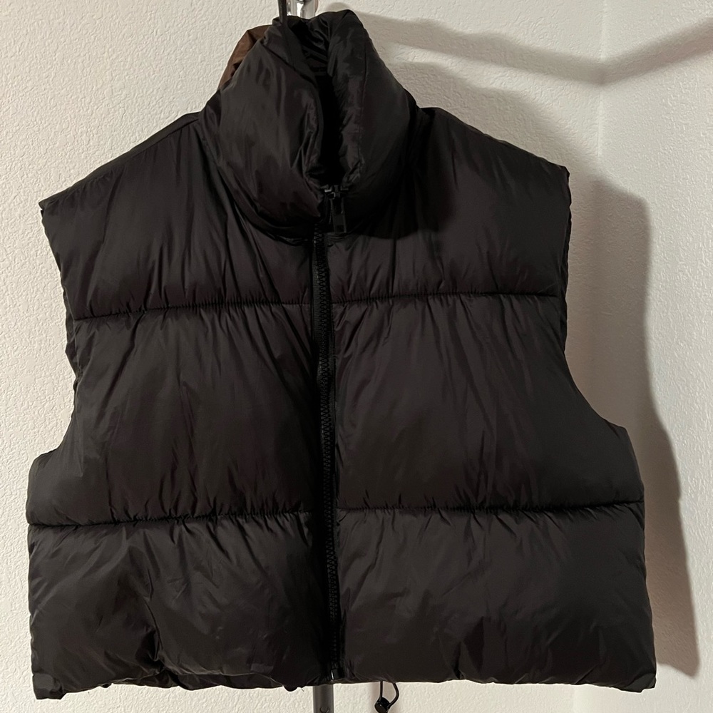 Amazon KEOMUD Women's Winter Crop Puffer Vest